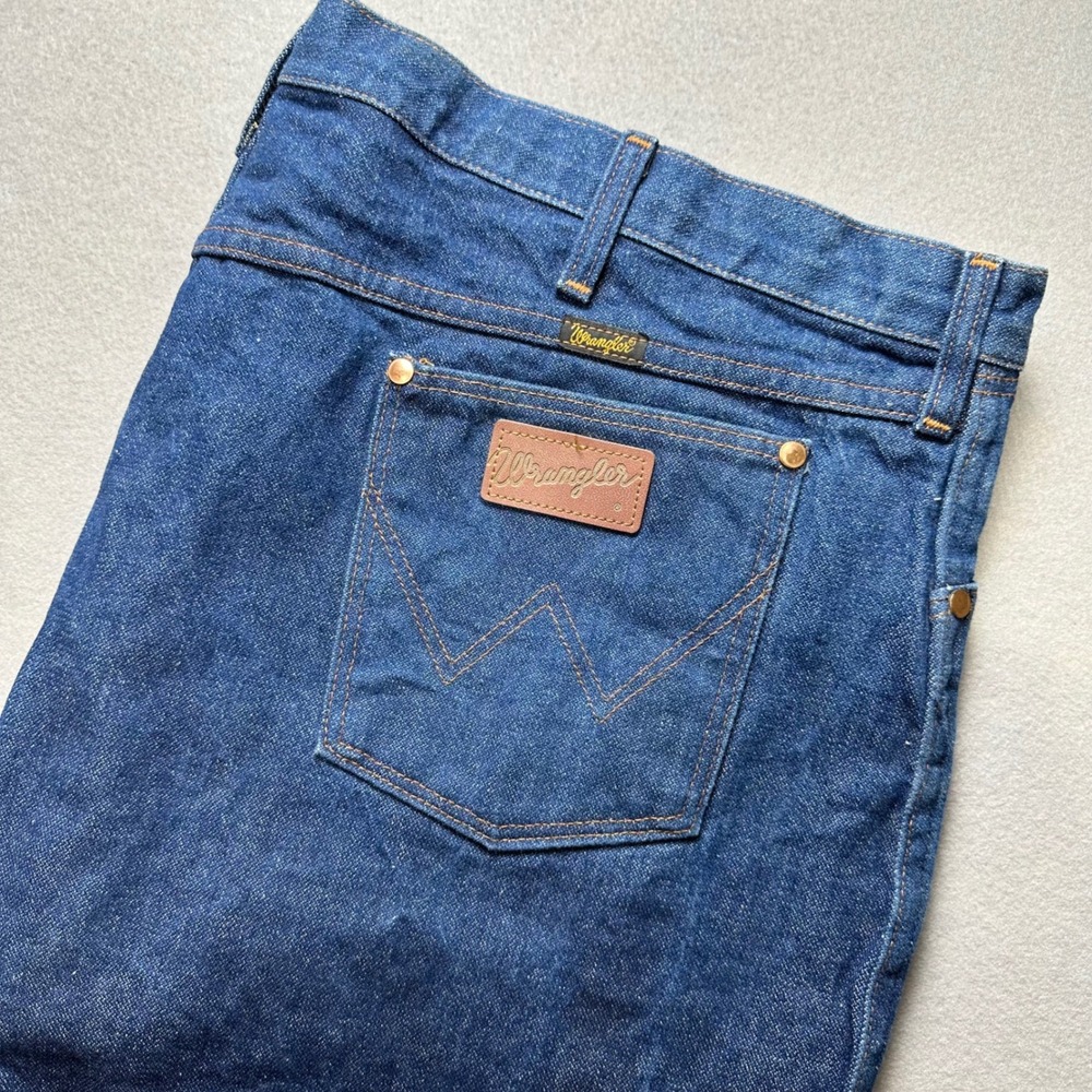 Wrangler Jeans Mens 50x32 Blue Cowboy Cut 13MWZXS Made in USA Denim